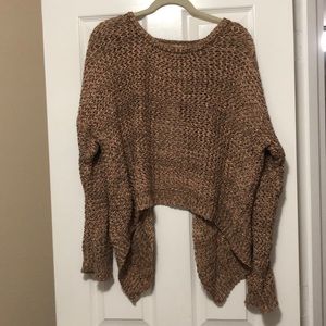 Open back sweater